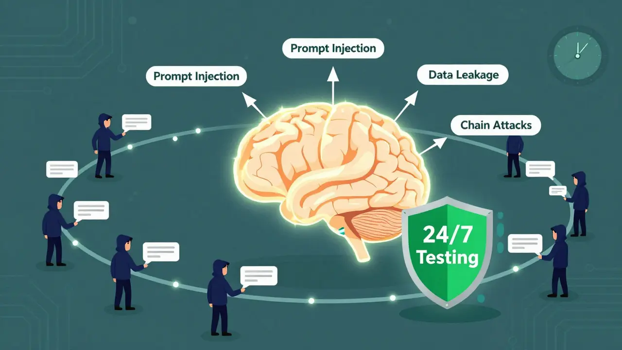 Continuous Security Testing for Large Language Model Platforms