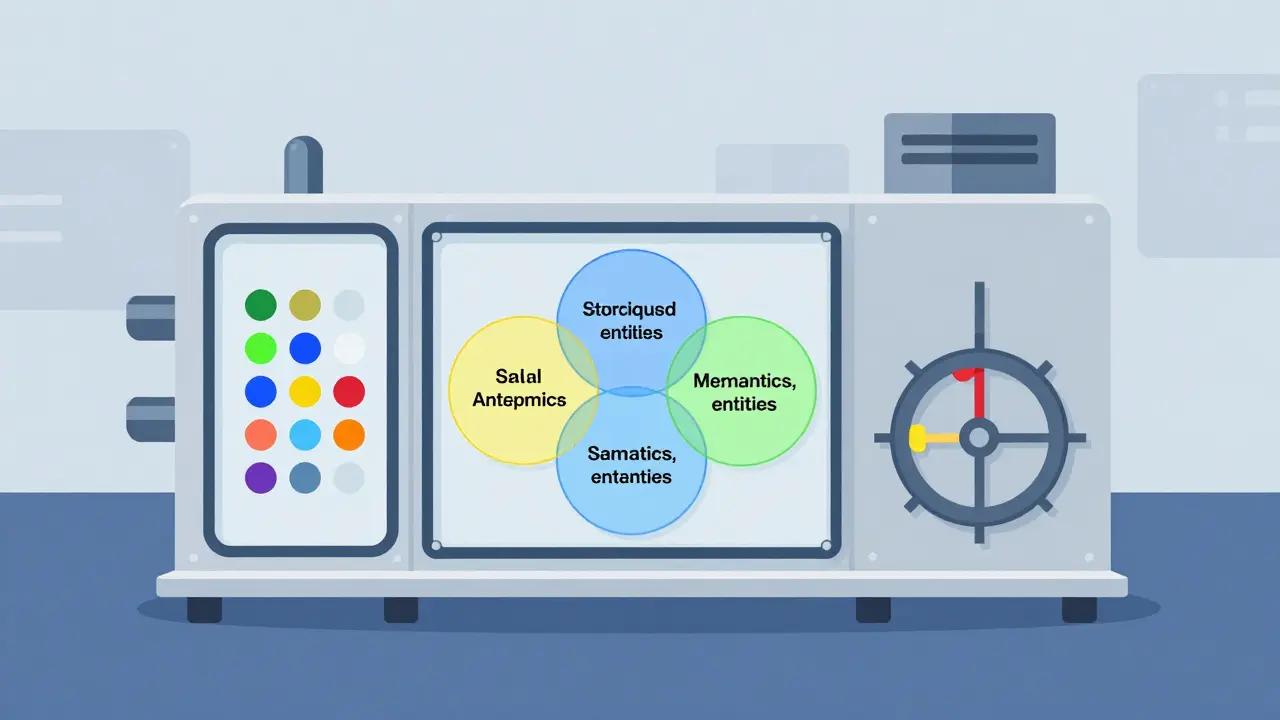 A modular transformer block with three stages: token input, multi-head attention, and next-token output.