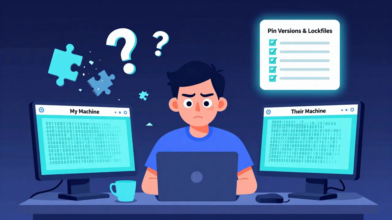 Prompting for Reproducible Builds: Pin Versions and Lockfiles