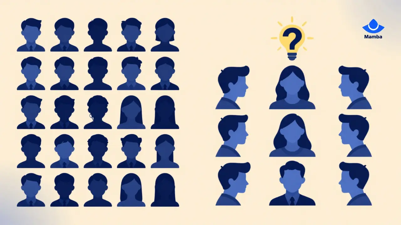 Static attention heads on one side, dynamic, morphing heads on the other, symbolizing evolving transformer architecture.