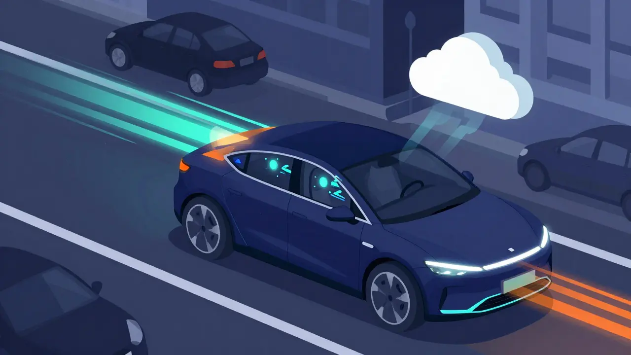 Autonomous car utilizing edge AI for instant processing and rapid navigation