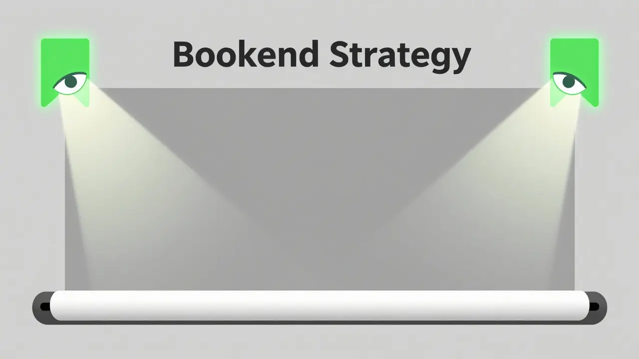 Bookend strategy highlighting start and end of text