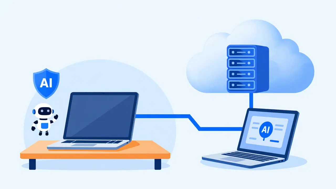 Comparison of local vs cloud AI deployment models