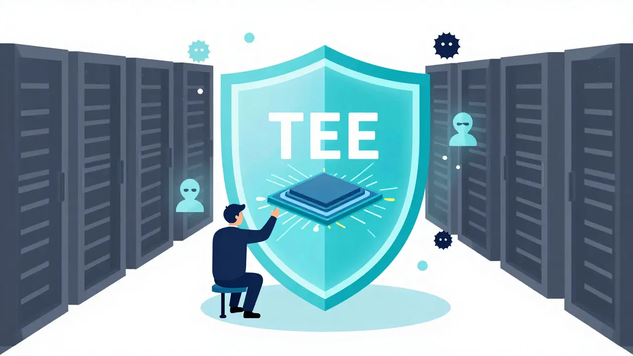 AI model protected inside a Trusted Execution Environment shield