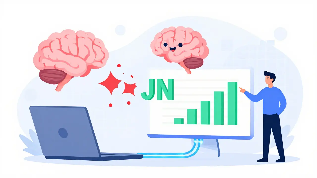 AI transforming messy data into clean structured blocks in flat illustration