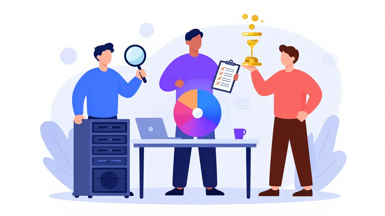 Three pillars of AI measurement combining into a unified business strategy dashboard.
