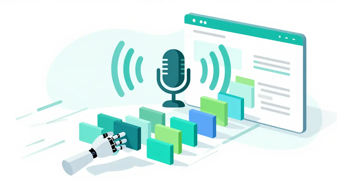 AI analyzing call audio into data blocks