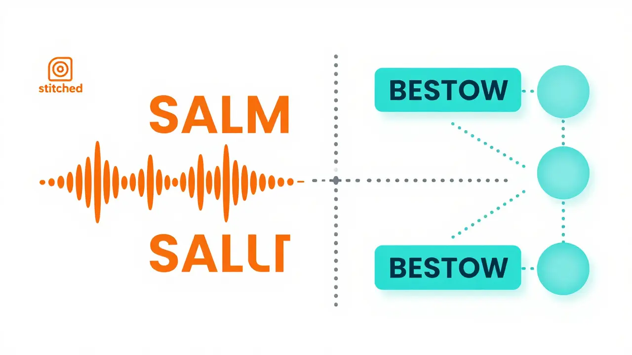 Visual comparison of two AI audio integration architectures