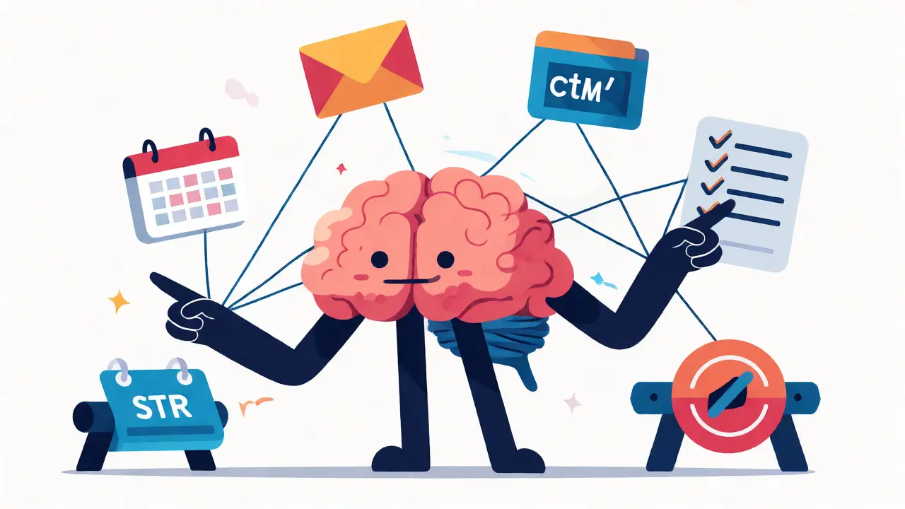 Agentic AI character autonomously managing tasks via calendar, email, and CRM tools.