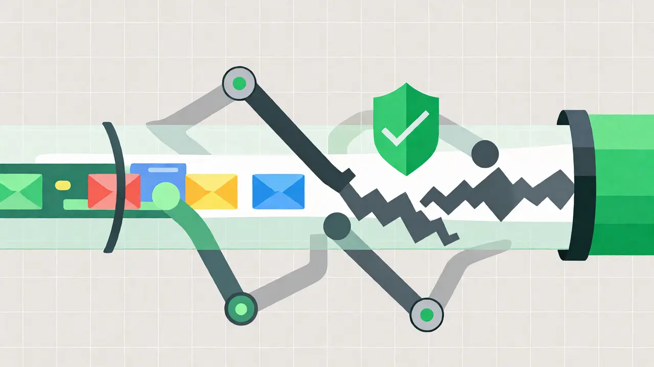 Automated policy guardrails filtering data in a digital pipeline