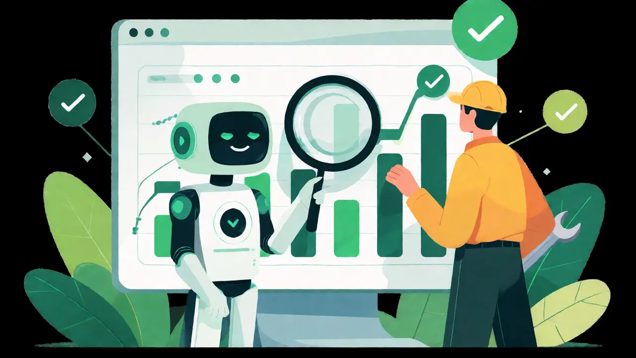 Engineer and AI collaborating on performance optimization dashboard